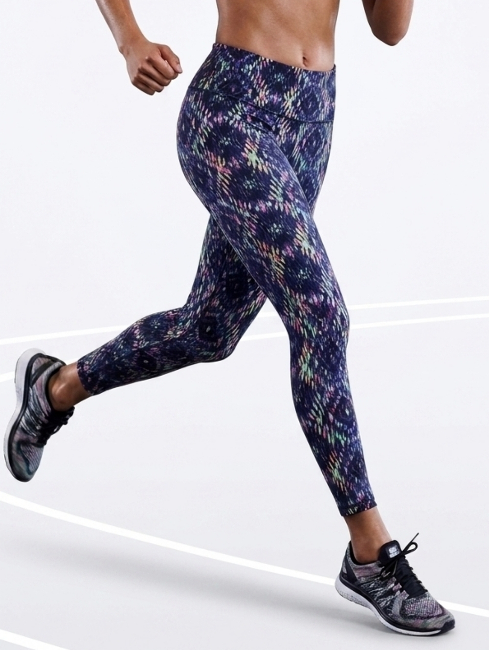 Victoria's Secret Sport VSX Total Knockout Aztec Geometric Leggings Size L
